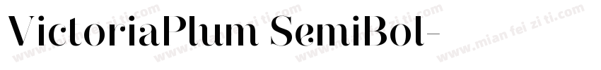 VictoriaPlum SemiBol字体转换